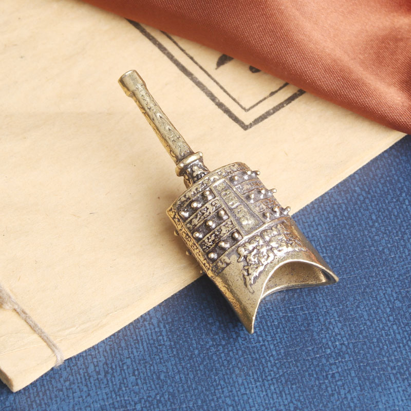 Vintage Collectible Bells - Винтажный латунный колокольчик в китайском стиле,