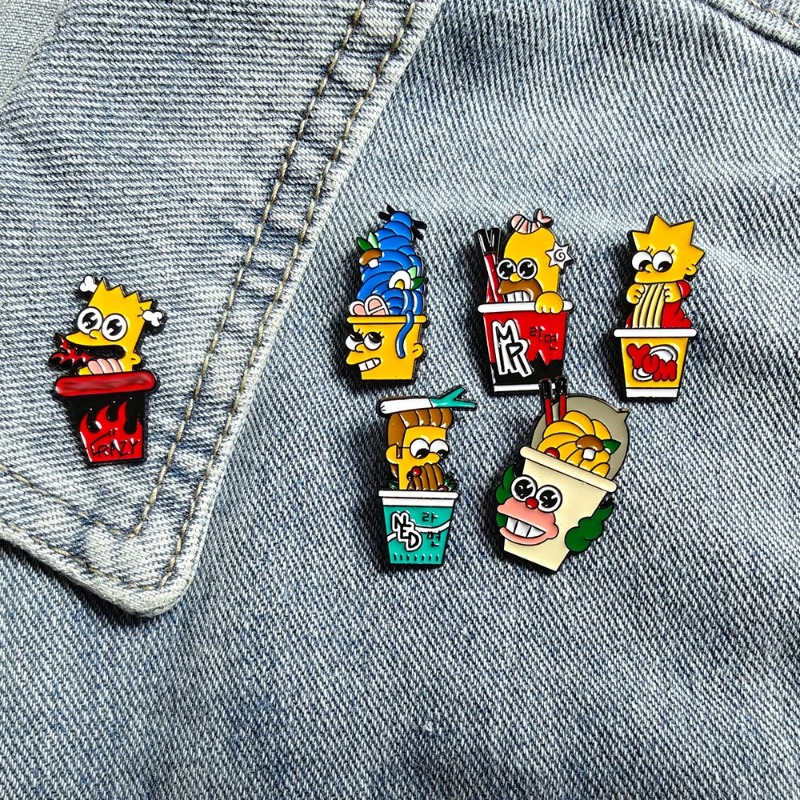 Vintage Items - Набор из 6 штук: Забавные значки