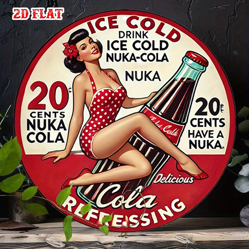Vintage Collectible Plates - 2D Flat, 1 шт. Ретро Pin-Up