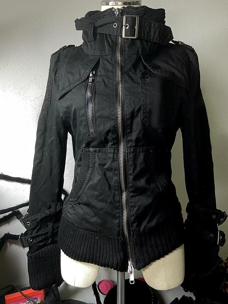 Женская черная винтажная толст – обзор и цена Vintage Zip Hoodie