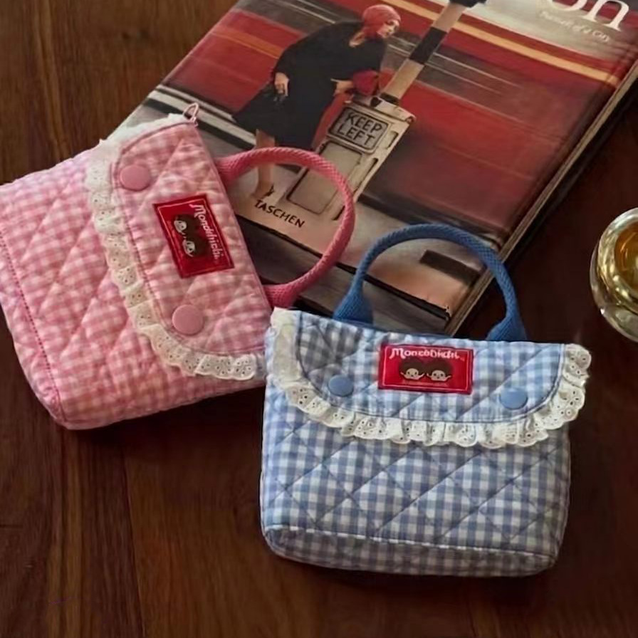 Винтажная клетчатая косметичка – обзор и цена Vintage Items
