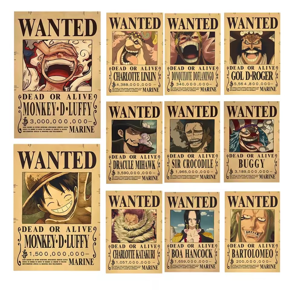 Аниме-постеры «One Piece»: пла – обзор и цена Vintage Collectible Items