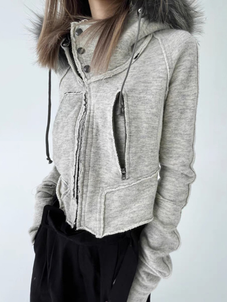 Винтажные модные женские толст – обзор и цена Vintage Zip Hoodie